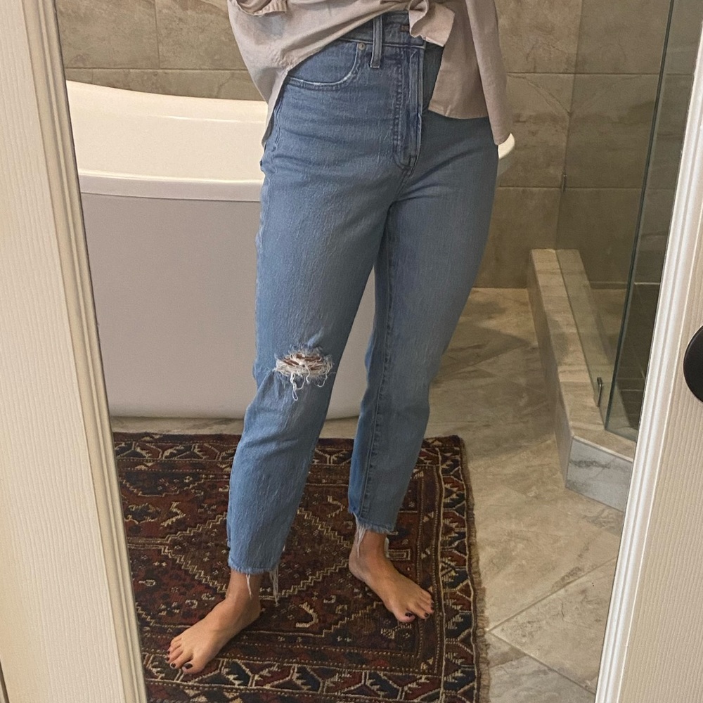 Madewell The perfect jean distressed